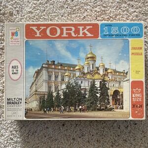 Vintage 1963 YORK - "MOSCOW, RUSSIA" - 1500 Pc JIGSAW‎ PUZZLE COMPLETE #4335-7